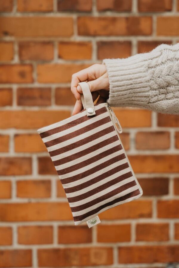 Pocket - Striped brown